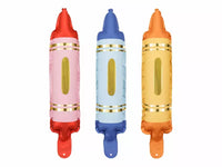 PartyDeco Crayons 3pcs 12" Air Fill Foil Balloon