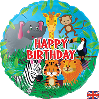Oaktree Jungle Animals 18" Foil Balloon