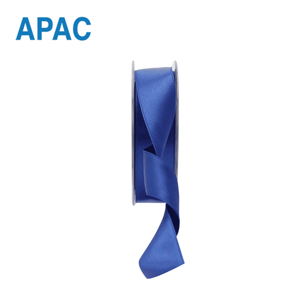 APAC Ribbon Satin Royal Blue 25mm x 20M