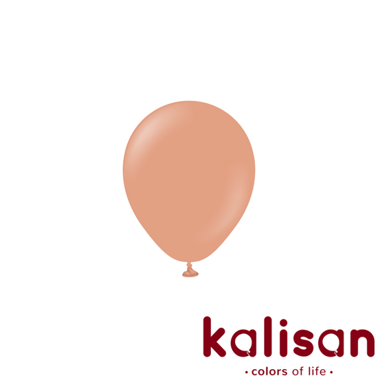 Kalisan Standard Clay Pink 5" Latex Balloons 100pk