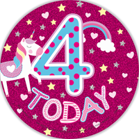 Big Badges Age 4 Female 6pk