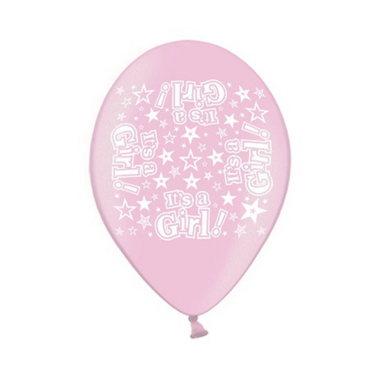 It's A Girl 9" Pink Latex Balloons 10pk
