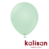 Kalisan Macaron Green 18" Latex Balloons 25pk