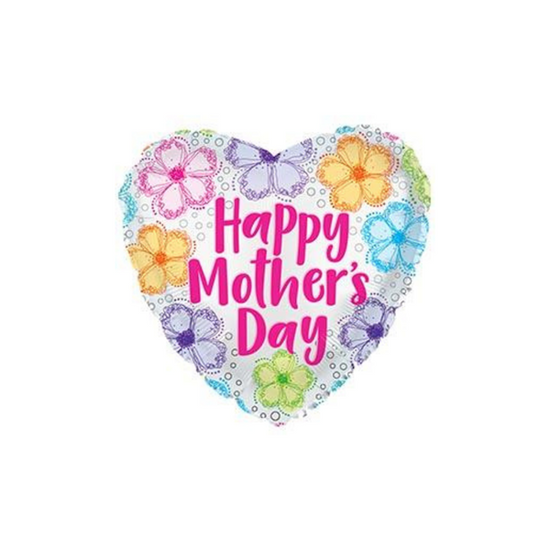 Mother's Day Curly Flowers 9" Foil Balloon