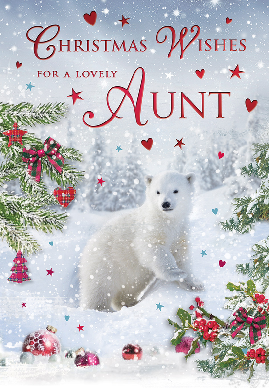 Regal 6 Pack C75 Cards Christmas Aunt