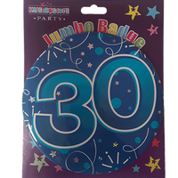 Blue Age 30 Jumbo Badge