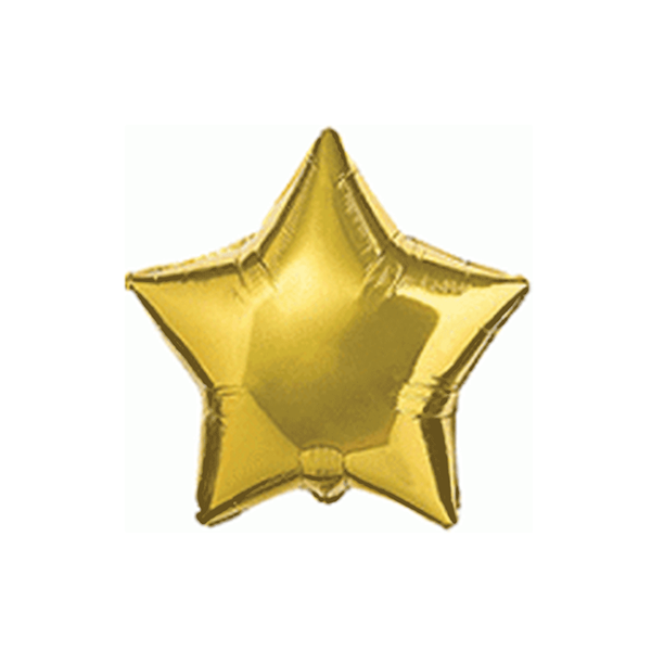 Flexmetal Gold 9" Star Foil Balloon
