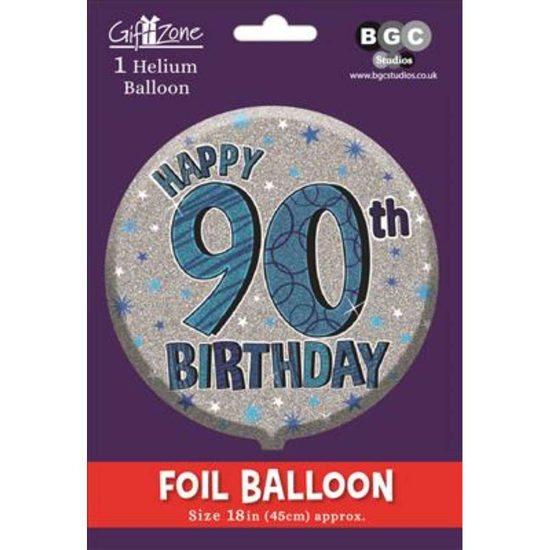 18" Foil Balloon Birthday Age 90 Male