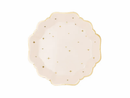 PartyDeco 6 Pack Plates Eid Golden Stars 21cm