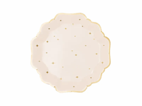 PartyDeco 6 Pack Plates Eid Golden Stars 21cm
