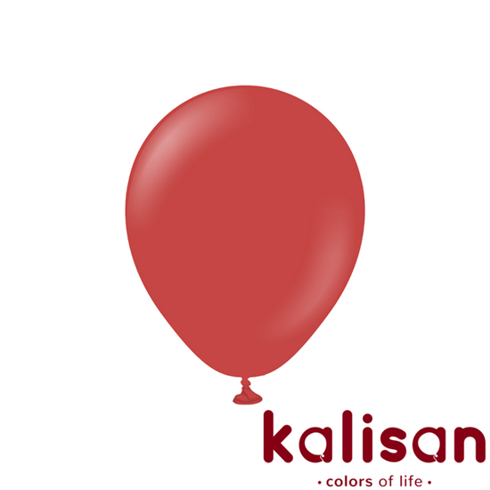 Kalisan Standard Deep Red 12" Latex Balloons 100pk