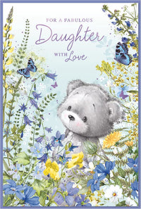 Set of six Simon Elvin C75 birthday cards for daughters, featuring colorful designs and celebratory messages.