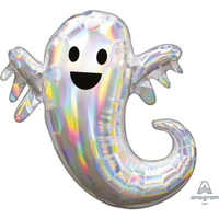 Foil Balloon Supershape Iridescent Ghost