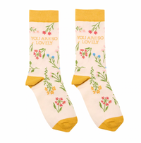 The Cottage Garden You Are So Lovely Socks