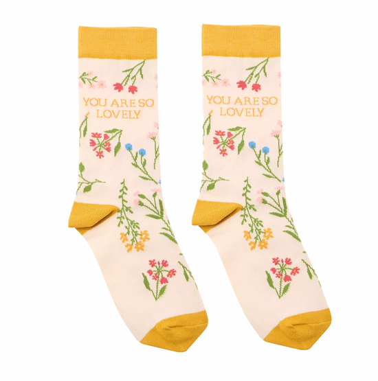 The Cottage Garden You Are So Lovely Socks