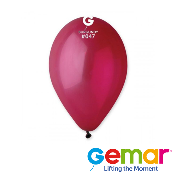 Gemar Standard Burgundy 13" Latex Balloons 50pk
