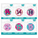 Small Badges Age 14 & 15 Female 6pk