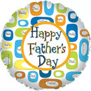 TRI Father's Day Retro 9-inch Air Fill Foil Balloon with colorful design for celebration and gifting
