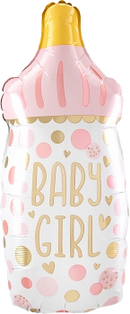 Anagram Baby Girl Bottle 20" Foil Balloon