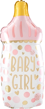 Anagram Baby Girl Bottle 20" Foil Balloon