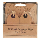 Scalloped Kraft Luggage Tags 10pk