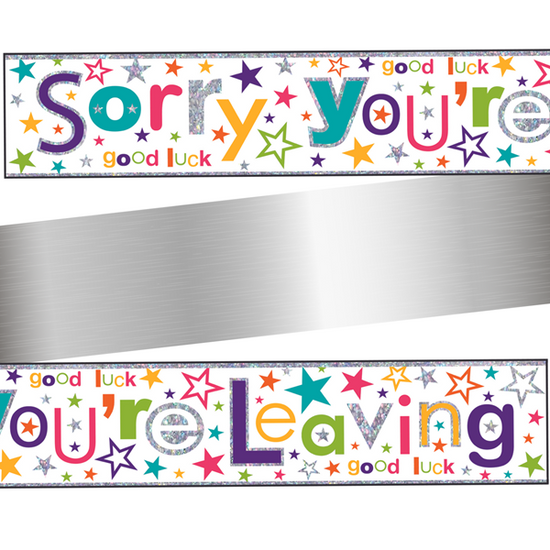 Simon Elvin Banner Sorry You're Leaving 9ft