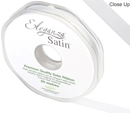 Eleganza Satin Ribbon White 10mm x 20m
