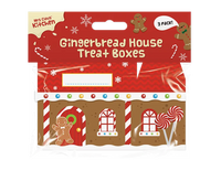 Gem Imports 3 Pack Treat Boxes Gingerbread House