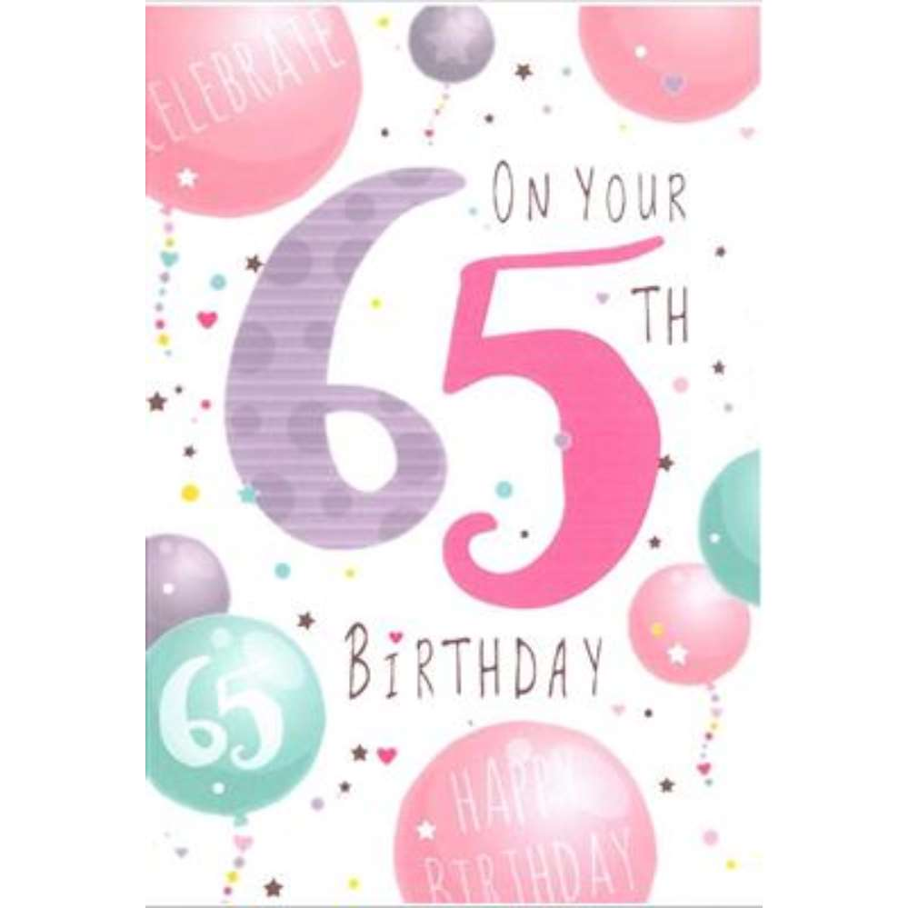 Simon Elvin C50 Birthday Age 65 6pk