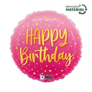 Grabo Foil Balloon Pink Birthday 18