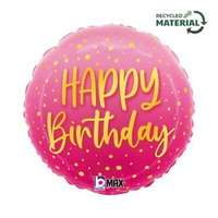 Grabo Foil Balloon Pink Birthday 18