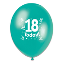 Tiger Feet Age 18 Birthday 10" Balloons 6x8pk