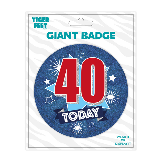 Big Badges Age 40 Male 6pk