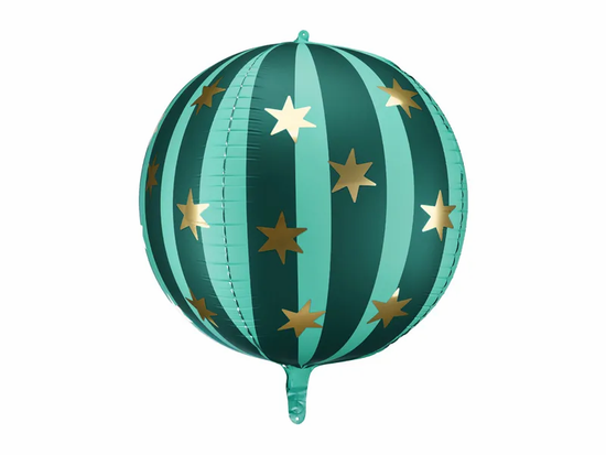 Starry Ball Matte Green 20" Foil Balloon