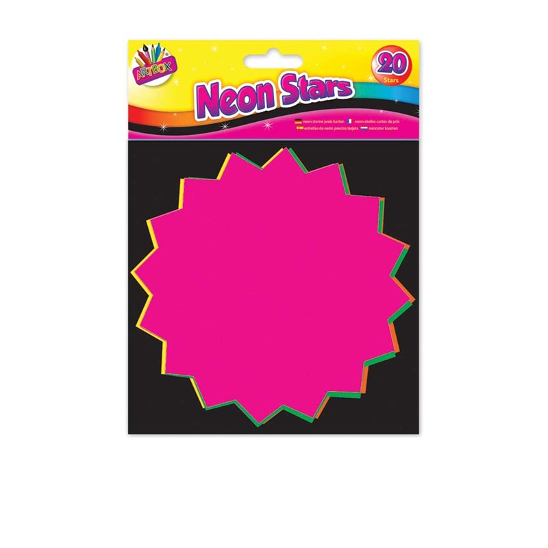 Fluorescent Flashes 15x15cm 20pk