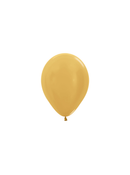 Sempertex Metallic Gold 5" Latex Balloons 50pk