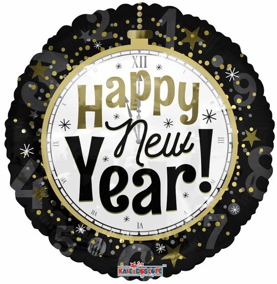 APAC Foil Balloon New Year Clock 18"