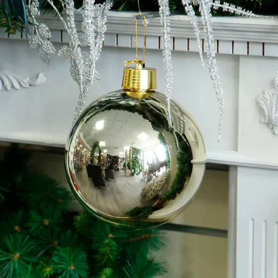 Shiny Shatterproof Bauble Champagne 20cm