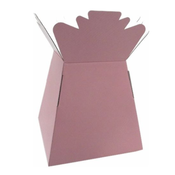 Glossy Vintage Pink Bouquet Box