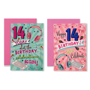 Poppyhill C50 Birthday Age 14 12pk