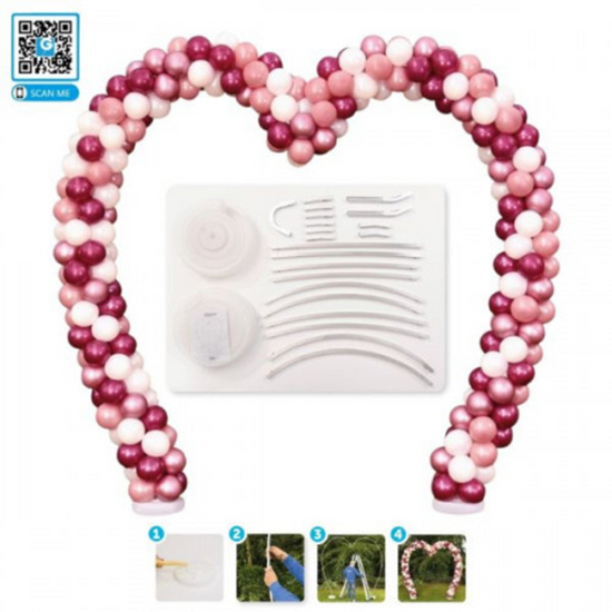 Gemar Heart Shape 2.18m x 2m balloon Arch