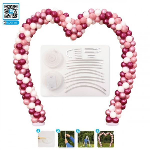 Gemar Heart Shape 2.18m x 2m balloon Arch