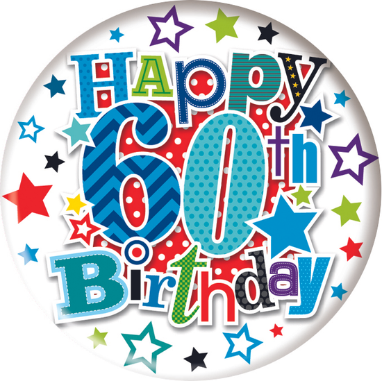 Small Badges Birthday Age 60