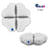 Grabo Satin White Heart 16" Balloon Base