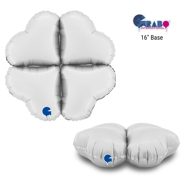 Grabo Satin White Heart 16" Balloon Base