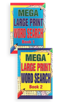 Mega Wordsearch Large Print Book A4 6pk