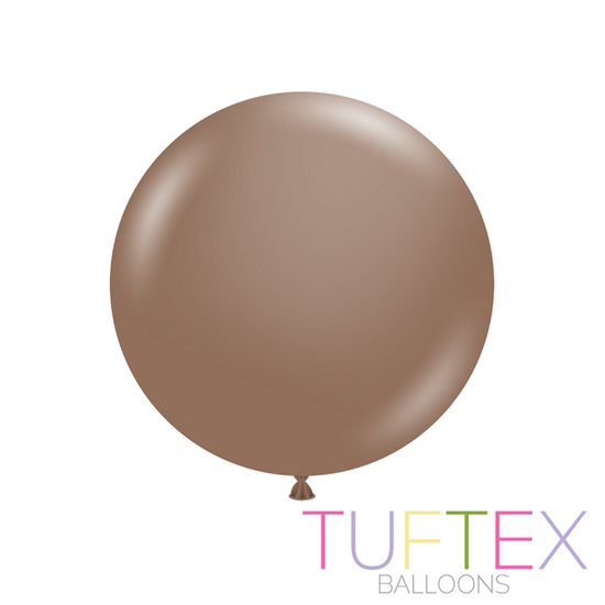Tuftex Standard Cocoa 24" Latex Balloons 25pk
