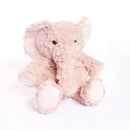 Pink fluffy elephant soft toy from Tiger Feet, 21cm plush plushie with soft, textured fabric and adorable elephant features.