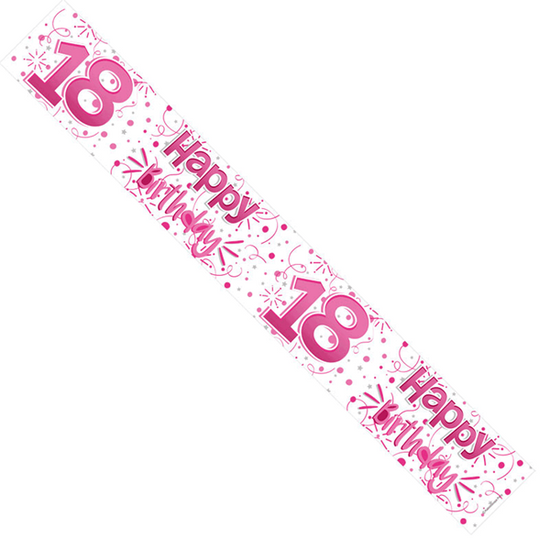 APAC Banner Age 18 Pink 9ft