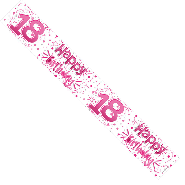 APAC Banner Age 18 Pink 9ft